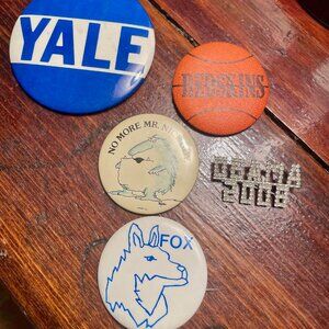 Vintage Pin Lot Yale Obama 2008 Cooperstown Redskins Fox Dalo Buttons